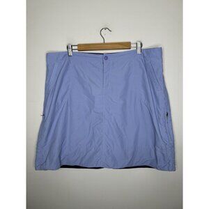 L.L. Bean Blue Skirt Women’s Zip Pockets Plus Size 20 Reg